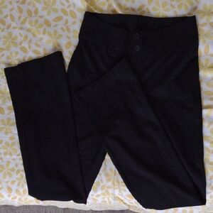 Black Stretch Flare Pants